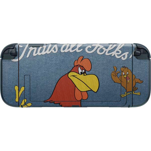 Looney Tunes Foghorn Leghorn Thats All Folks Nintendo Switch 2 (2025) with Joy-Con Skin