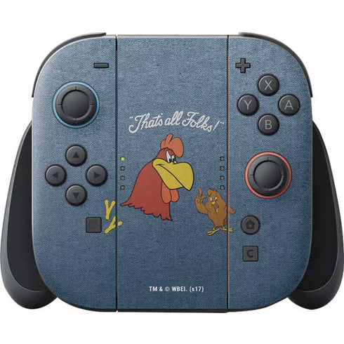 Looney Tunes Foghorn Leghorn Thats All Folks Nintendo Switch 2 (2025) Joy-Con Controller Skin