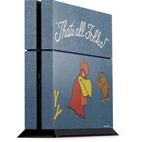 Looney Tunes Foghorn Leghorn Thats All Folks PlayStation PS4 Skins