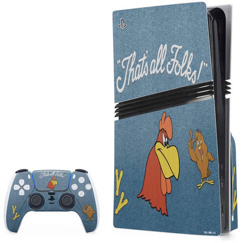 Looney Tunes Foghorn Leghorn Thats All Folks PlayStation PS5 Skins