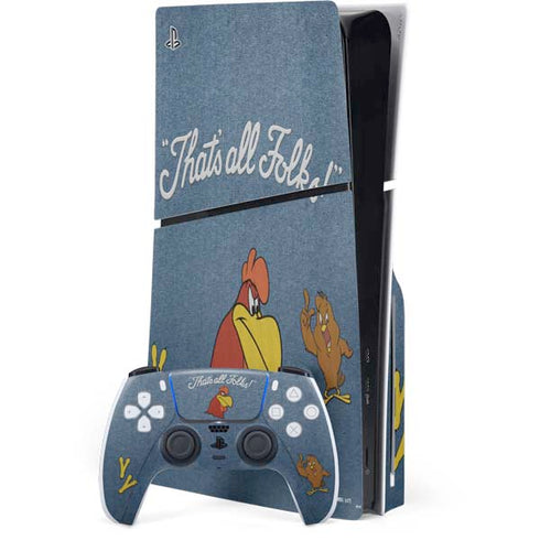 Looney Tunes Foghorn Leghorn Thats All Folks PlayStation PS5 Skins