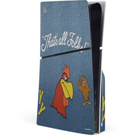 Looney Tunes Foghorn Leghorn Thats All Folks PlayStation PS5 Skins