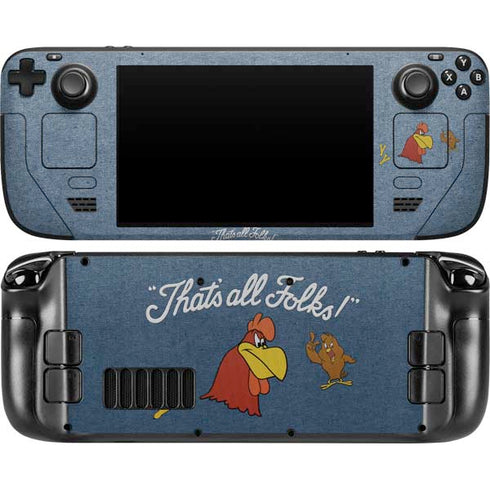 Looney Tunes Foghorn Leghorn Thats All Folks Steam Deck Handheld Gaming Computer OLED Skin