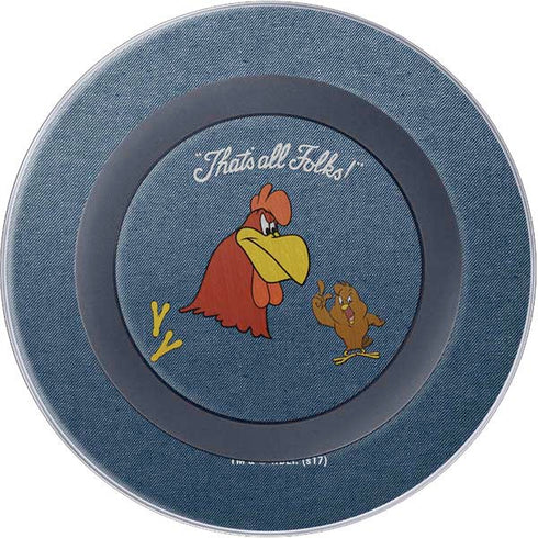Looney Tunes Foghorn Leghorn Thats All Folks Wireless Charger Skin