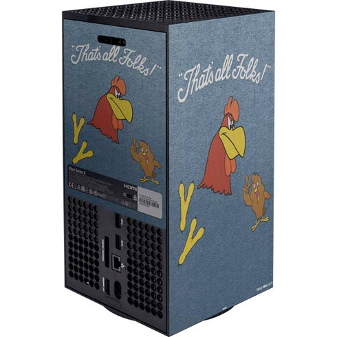 Looney Tunes Foghorn Leghorn Thats All Folks XBox Series X Digital Edition Bundle Skin