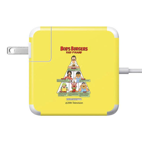Bobs Burgers Food Pyramid 85W Power Adapter (15 and 17 inch MacBook Pro Charger) Skin