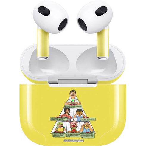 Bobs Burgers Food Pyramid Apple AirPods (3rd Gen 2021) Skin