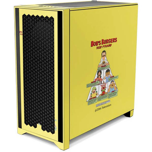 Bobs Burgers Food Pyramid Corsair 4000D Tempered Glass Mid-Tower ATX Case Skin