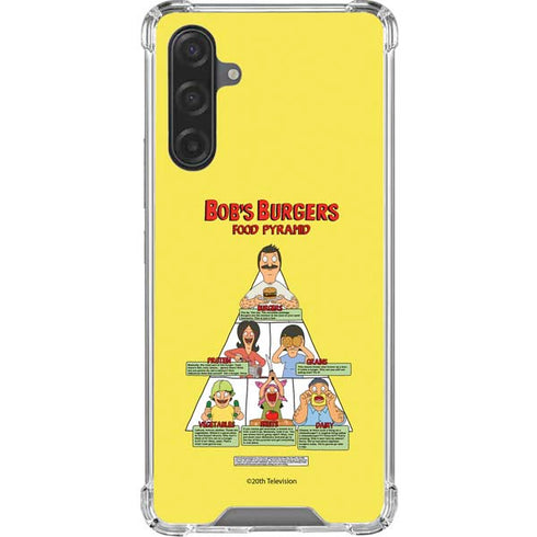 Bobs Burgers Food Pyramid Galaxy A17 Clear Case