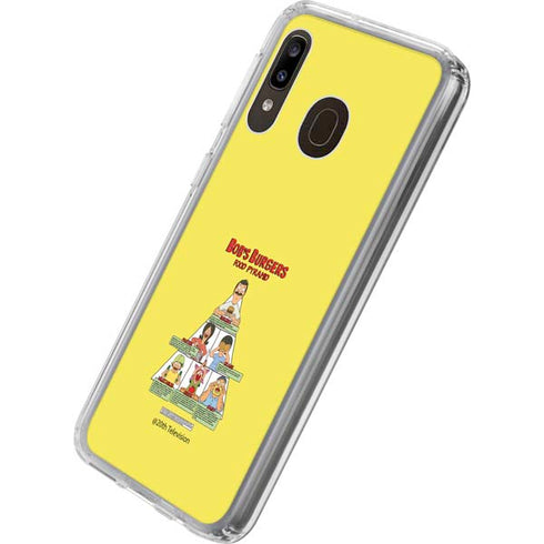 Bobs Burgers Food Pyramid Galaxy A20 Clear Case