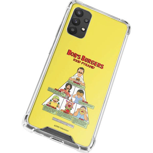 Bobs Burgers Food Pyramid Galaxy A32 5G Clear Case