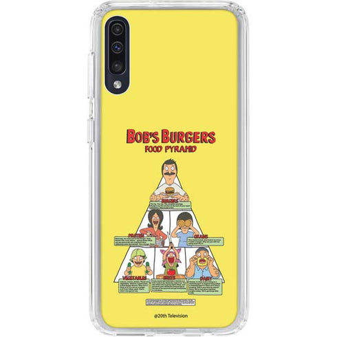 Bobs Burgers Food Pyramid Galaxy A50 Clear Case