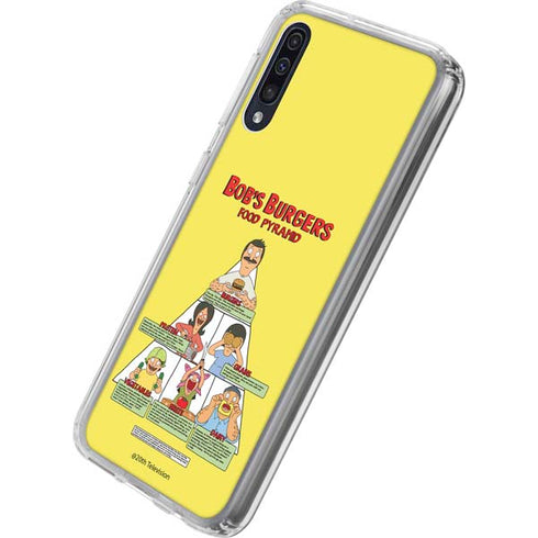 Bobs Burgers Food Pyramid Galaxy A50 Clear Case