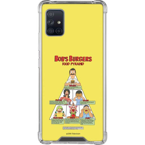 Bobs Burgers Food Pyramid Galaxy A51 5G Clear Case