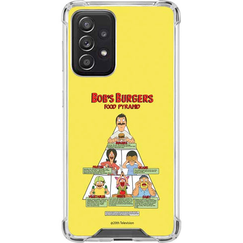 Bobs Burgers Food Pyramid Galaxy A52 5G Clear Case