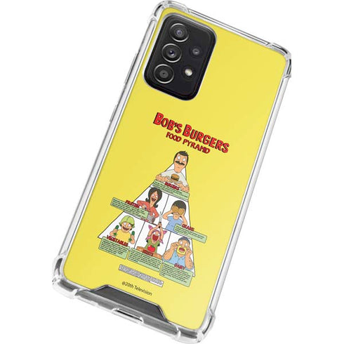 Bobs Burgers Food Pyramid Galaxy A52 5G Clear Case