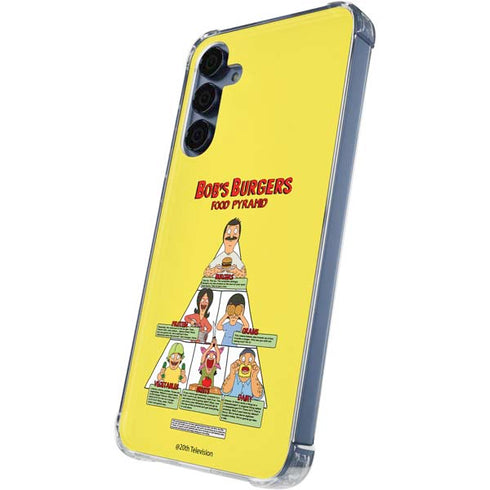 Bobs Burgers Food Pyramid Galaxy A55 5G Clear Case