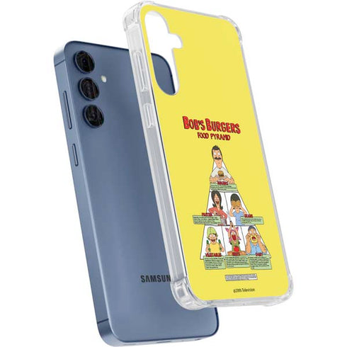 Bobs Burgers Food Pyramid Galaxy A55 5G Clear Case