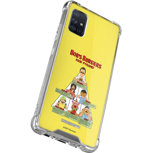 Bobs Burgers Food Pyramid Galaxy A71 5G Clear Case