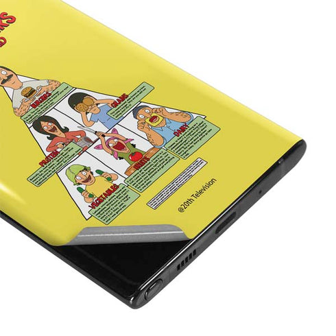 Bobs Burgers Food Pyramid Galaxy Note 10 Plus Skin