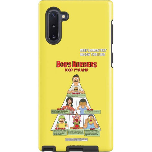 Bobs Burgers Food Pyramid Galaxy Cases