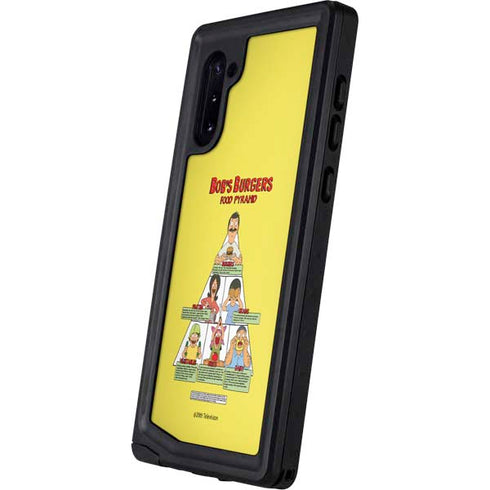 Bobs Burgers Food Pyramid Galaxy Note 10 Waterproof Case