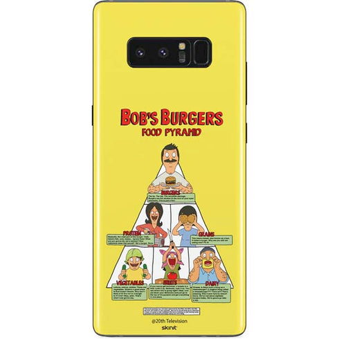 Bobs Burgers Food Pyramid Galaxy Note 8 Skin