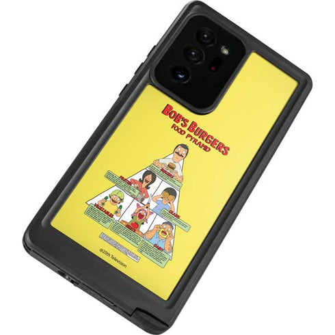 Bobs Burgers Food Pyramid Galaxy Note20 Ultra 5G Waterproof Case