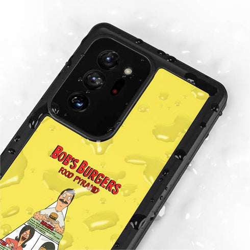 Bobs Burgers Food Pyramid Galaxy Note20 Ultra 5G Waterproof Case