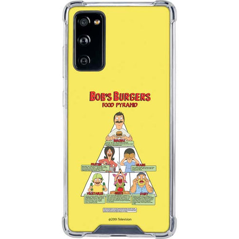 Bobs Burgers Food Pyramid Galaxy S20 FE Clear Case