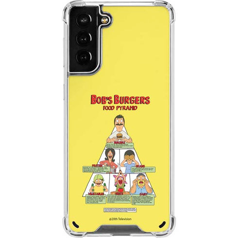 Bobs Burgers Food Pyramid Galaxy S21 Plus 5G Clear Case