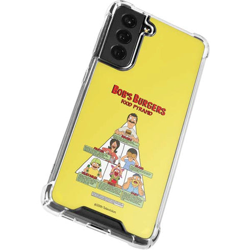 Bobs Burgers Food Pyramid Galaxy S22 Plus Clear Case