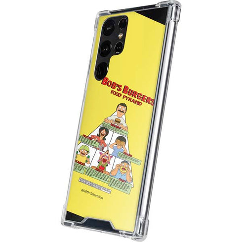 Bobs Burgers Food Pyramid Galaxy S22 Ultra Clear Case