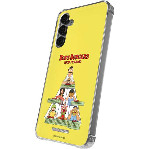 Bobs Burgers Food Pyramid Galaxy S24 Plus Clear Case