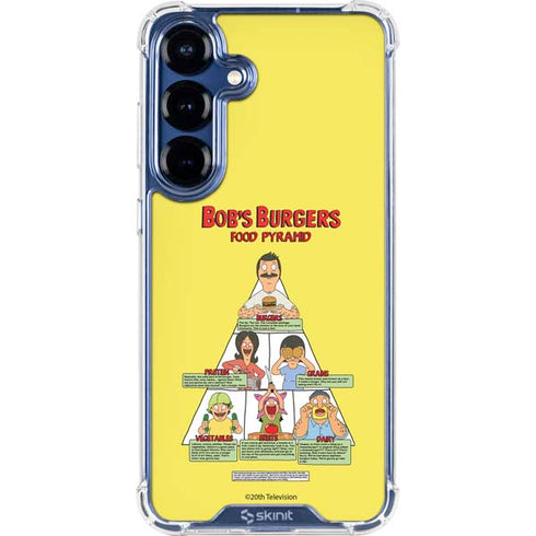 Bobs Burgers Food Pyramid Galaxy S25 Clear Case