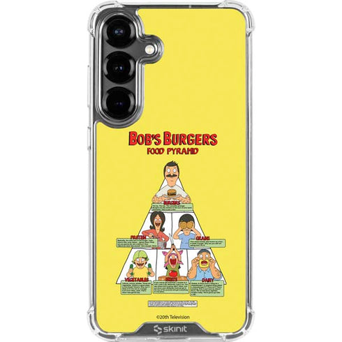 Bobs Burgers Food Pyramid Galaxy S26 Plus Clear Case