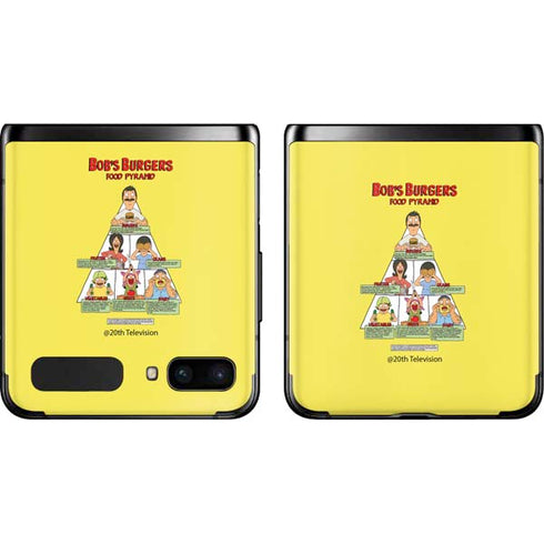 Bobs Burgers Food Pyramid Galaxy Z Flip Skin