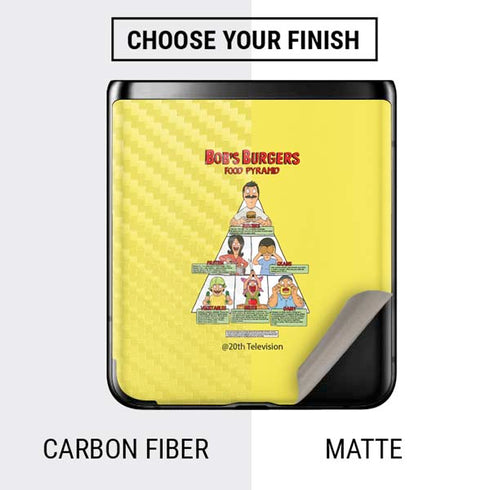 Bobs Burgers Food Pyramid Galaxy Z Flip Skin