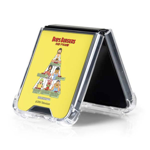 Bobs Burgers Food Pyramid Galaxy Z Flip5 5G Clear Case
