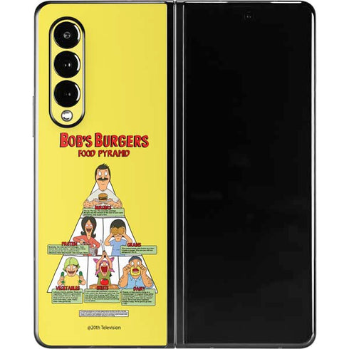 Bobs Burgers Food Pyramid Galaxy Z Fold3 5G Skin