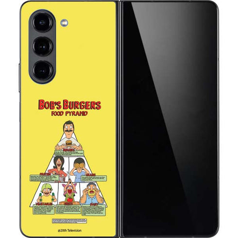 Bobs Burgers Food Pyramid Galaxy Z Fold5 5G Skin