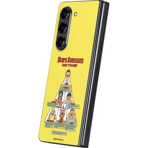 Bobs Burgers Food Pyramid Galaxy Z Fold5 5G Skin