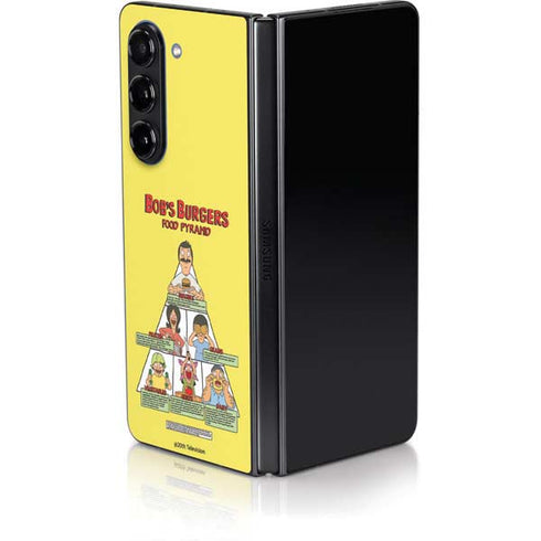 Bobs Burgers Food Pyramid Galaxy Z Fold5 5G Skin