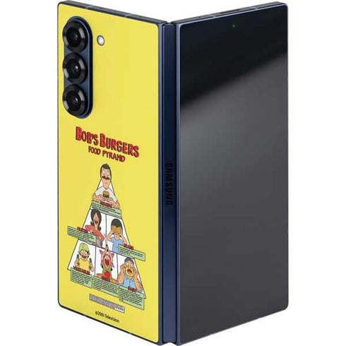 Bobs Burgers Food Pyramid Galaxy Z Fold6 Skin