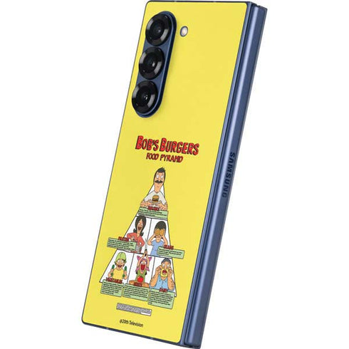 Bobs Burgers Food Pyramid Galaxy Z Fold6 Skin