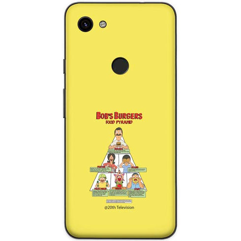 Bobs Burgers Food Pyramid Google Pixel 3a XL Skin