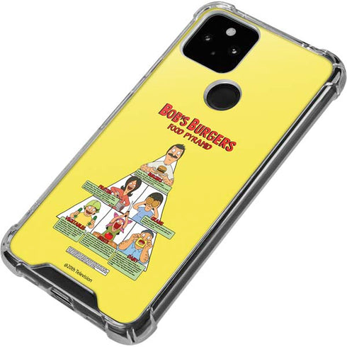 Bobs Burgers Food Pyramid Google Pixel 5 Clear Case
