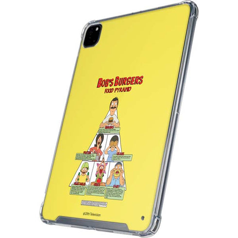 Bobs Burgers Food Pyramid iPad Pro 12.9in (2020) Clear Case