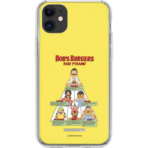 Bobs Burgers Food Pyramid iPhone 11 Clear Case
