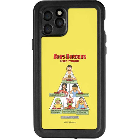 Bobs Burgers Food Pyramid iPhone 11 Pro Waterproof Case